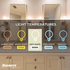 40-Watt Equivalent T6 Dimmable E12 LED Light Bulb 3000K in Clear (4-Pack) by Bulbrite -Deals Bulbrite Store bulbrite led light bulbs 862784 1f 1000