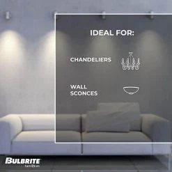 40-Watt Equivalent C11 Dimmable E12 LED Spunlite Light Bulb 2700K in Satin (4-Pack) by Bulbrite -Deals Bulbrite Store bulbrite led light bulbs 862785 44 1000