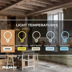 40-Watt Equivalent C11 Dimmable E12 LED Spunlite Light Bulb 2100K in Amber (4-Pack) by Bulbrite -Deals Bulbrite Store bulbrite led light bulbs 862786 1f 1000