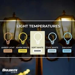 60-Watt Equivalent A19 Dimmable Dawn to Dusk E26 LED Light Bulb 3000K in Frost Finish (4-Pack) by Bulbrite -Deals Bulbrite Store bulbrite led light bulbs 862791 1f 1000