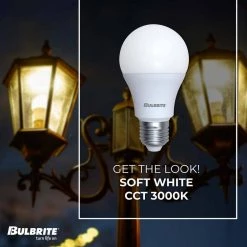 60-Watt Equivalent A19 Dimmable Dawn to Dusk E26 LED Light Bulb 3000K in Frost Finish (4-Pack) by Bulbrite -Deals Bulbrite Store bulbrite led light bulbs 862791 4f 1000