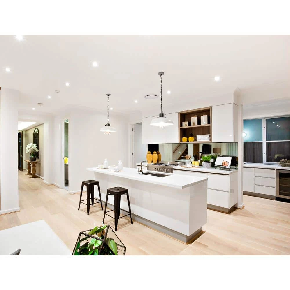 6 in. 3000K New Construction or Remodel Integrated LED Recessed Retrofit Light Kit for 75-Watt Equivalent (Set of 4) by Bulbrite 6 6 in. 3000K New Construction or Remodel Integrated LED Recessed Retrofit Light Kit for 75-Watt Equivalent (Set of 4) by Bulbrite - Image 4