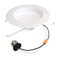6 in. 4000K New Construction or Remodel Integrated LED Recessed Retrofit Light Kit for 75-Watt Equivalent (Set of 4) by Bulbrite