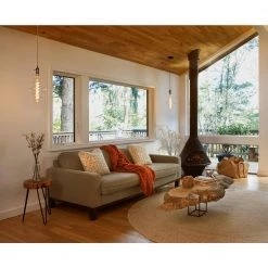 1-Light Gunmetal Vintage Pendant Socket and Canopy with LED 4-Watt Beehive Shaped Grand Nostalgic Light Bulb by Bulbrite -Deals Bulbrite Store gunmetal bulbrite chandeliers 810118 1f 1000