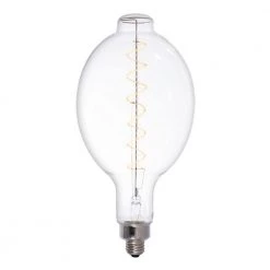 1-Light White Natural Marble Pendant Socket and Canopy with LED 4-Watt BT Shaped Grand Nostalgic Light Bulb by Bulbrite -Deals Bulbrite Store natural white bulbrite chandeliers 810121 1f 1000