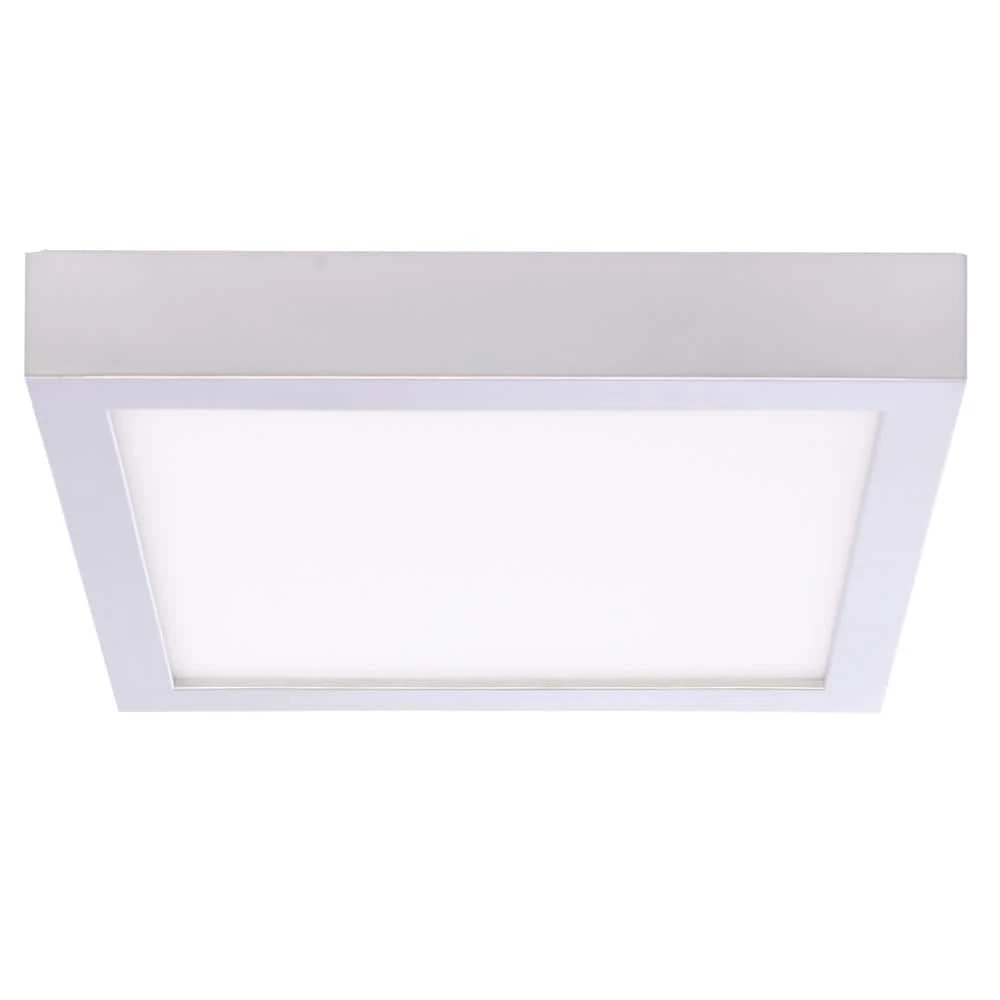 5.5 in. 10-Watt Silver Ceiling Flush Mount Integrated LED by Bulbrite 3 5.5 in. 10-Watt Silver Ceiling Flush Mount Integrated LED by Bulbrite