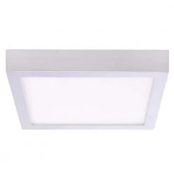 15-Watt Silver Integrated LED 7 in. Ceiling Flush Mount by Bulbrite
