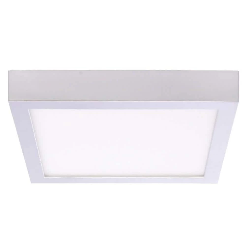 15-Watt Silver Integrated LED 7 in. Ceiling Flush Mount by Bulbrite 3 15-Watt Silver Integrated LED 7 in. Ceiling Flush Mount by Bulbrite