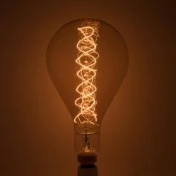 1-Light Warm Gold Vintage Pendant Socket and Canopy with Incandescent 60W Pear Shaped Grand Nostalgic Light Bulb by Bulbrite -Deals Bulbrite Store warm gold bulbrite chandeliers 810107 44 1000