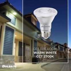 50 Watt equivalent PAR20 with Medium Screw Base E26 Dimmable 2700K LED Light Bulb 6-Pack by Bulbrite -Deals Bulbrite Store white bulbrite led light bulbs 861712 4f 1000