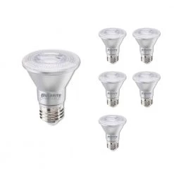 50 Watt equivalent PAR20 with Medium Screw Base E26 Dimmable 2700K LED Light Bulb 6-Pack by Bulbrite