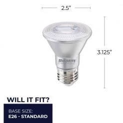 50 Watt equivalent PAR20 with Medium Screw Base E26 Dimmable 2700K LED Light Bulb 6-Pack by Bulbrite -Deals Bulbrite Store white bulbrite led light bulbs 861712 76 1000