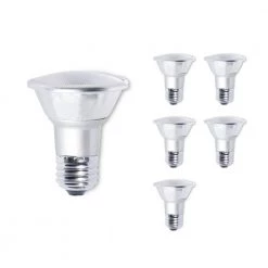 50 Watt equivalent PAR20 with Medium Screw Base E26 Dimmable 2700K LED Light Bulb 6-Pack by Bulbrite