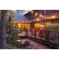 Outdoor/Indoor 25 ft. Plug-In Decorative String Light E12 Candelabra base with 15 Sockets-Bulbs not included by Bulbrite -Deals Bulbrite Store white bulbrite string lights 810050 4f 1000