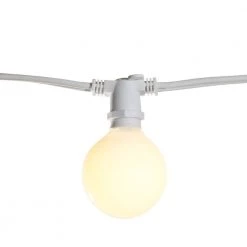 Outdoor/Indoor 25 ft. Plug-In G16 Bulb String Light with 15 Sockets-Bulbs included by Bulbrite